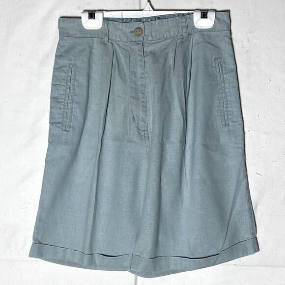 Vintage Lady Footlocker Sage Green High Waist Mom Shorts S - Picture 10 of 10
